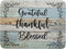 Rustic Wood Dish Drying Mat 18x24 Inch Grateful Thankful Blessed Kitchen Drainer Mats Absorbent Microfiber Rack Holder Countertop Pad...
