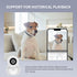 WiFi Security Home Camera?Baby Monitor Wireless IP Camera with Night Vision Two Way Audio Cloud Storage? Supports 5G WiFi?up to 128GB?White? indoo...