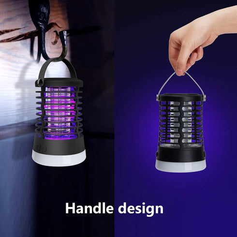 Bug Zapper Outdoor Bug Repellent Rechargeable Camping Lamp Waterproof Mosquito Killer Fly Trap Mosquito Repellent Portable Bug Zapper for Outdoor,...