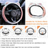 Car Steering Wheel Cover, Fluffy Soft Plush for Winter Warm, Cute Steering Wheel Protector with Kitty Cat Ears, Universal 15 Inch, Elastic & Anti-...