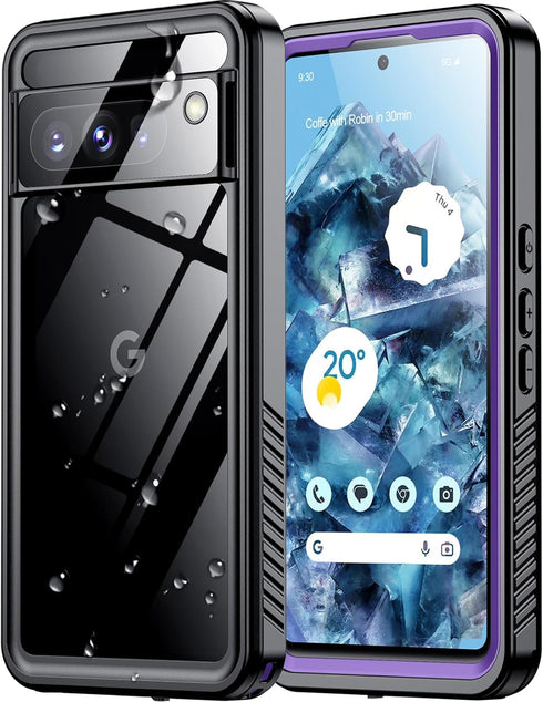 for Google Pixel 8 Pro Case Waterproof,Built-in?Screen & Camera Lens Protector??IP68 Underwater? Full Body Heavy Duty Protection?12FT Military Sho...