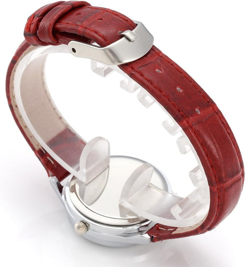 Top Plaza Womens Leather Watch,Fashion Casual Dress Watches,Roman Numerals Quartz Ladies Black Wrist Watch...