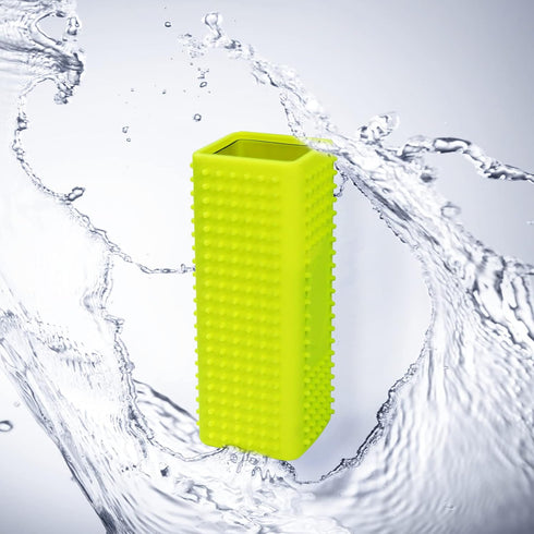 2 PCS Silicone Pet Hair Remover, Reusable Rubber Pet Hair Block Roller Cleaner for Carpet, Couch, Furniture, Car Seats (Orange, Yellow)...