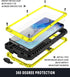 Galaxy S22 Ultra Rugged case,Metal Bumper Built-in Screen Protector&Stand,Waterproof, dustproof and Drop-Proof,Heavy Duty Rugged Military Cover (Y...