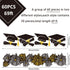 Whaline 69Ft Graduation Bulletin Board Border Graduation Cap Firework Shape Decoration Borders Black Gold White Graduation Bulletin Board Stickers...