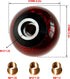 HiSport Carbon Fiber Gear Shift Knob Round Ball Shifter Knobs Universal 5 6 Speed with 3 Adapters for Manual Car M 8 * 1.25, M 10 * 1.25, M 10 * 1...