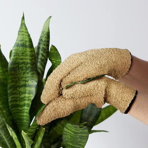 4 Pair Microfiber Dusting Mittens Reusable Women Cleaning Mittens with Thumb for Kitchen (Black, Dark Blue, Khaki, Gray)...