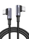 UGREEN 100W USB C to USB C Cable, 90 Degree Type C Cable for iPhone 15/15 Plus/15 Pro/15 Pro Max, MacBook Pro 2022, iPad Pro 2022, Samsung Galaxy ...