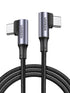 UGREEN 100W USB C to USB C Cable, 90 Degree Type C Cable for iPhone 15/15 Plus/15 Pro/15 Pro Max, MacBook Pro 2022, iPad Pro 2022, Samsung Galaxy ...