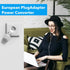 4Pcs European Travel Plug Adapter,Us to Europe Plug Adapter,Easy to Use Fireproof Safe Europe Travel Adapter,Us to EU Plug Adapter for Italy,Franc...