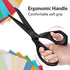 Black Titanium Fabric Scissors, Dressmaking Scissors with Heavy Duty Multi-Purpose Titanium Coated Blades and Comfortable Soft Grip Handles, Black...