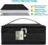 FlowFly Small Insulated Lunch box Portable Soft Bag Mini Cooler Thermal Meal Tote Kit with Handle for Work & School, Black...