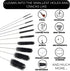 Flexible Drain Cleaner Brush (72" Long) for Clogs, Drains, Bottles, Pipes, Bathtub, Shower, Kitchen and Bathroom Sink, Heavy-Duty Double Ended Nyl...