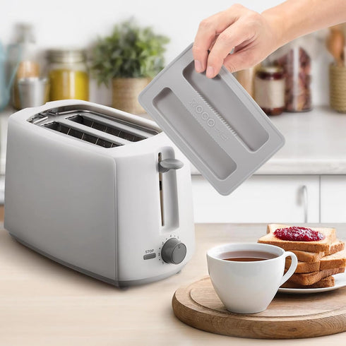 Toaster Cover 2 Slice, 2 Pack Toaster Covers, 6.22x4.09in Silicone Toaster Lid Bread Washable Machine Cover Toaster Oven Cover Kitchen Appliance C...