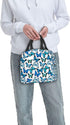Insulated Lunch Bag Box for Women with Blue Butterfly Print Cooler Thermal Waterproof Reusable Tote Bag with Big Pocket for Work Office Picnic Col...