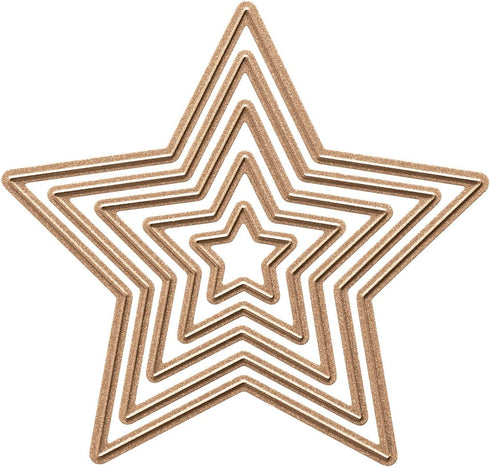 Spellbinders S4-092 Nestabilities Stars Five Etched/Wafer Thin Dies...