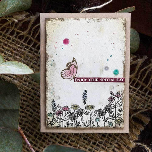 Butterflies Clear Stamps for Card Making Transparent Silicone Stamp DIY Scrapbooking Supplies Embossing Paper Card Album...