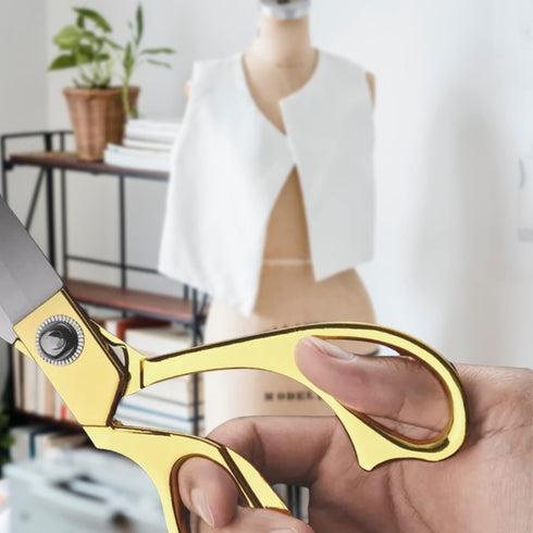 10.5" Heavy Duty Gold Scissors – Sharp Stainless Steel Scissors Gold 10.5 Inch All Purpose Scissors Professional Scissors Heavy Duty Grand Opening...