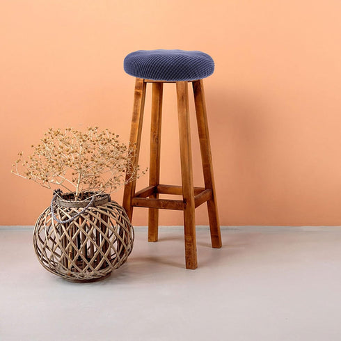 Veemoon Stool Covers Round Round Stool Cushion Cover, Soft Bar Stool Chair Covers with Elastic and Non Slip Bottom, 11 inches Width Soft& Protecti...