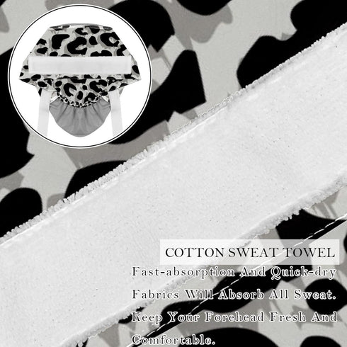 2 Packs Leopard Unisex Scrub Caps Surgical Women with Button Adjustable Hats Surgical Caps for Women...