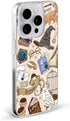 Head Case Designs Officially Licensed Harry Potter Hogwarts Pattern Deathly Hallows XXXVII Hard Back Case Compatible with Apple iPhone 12 / iPhone...