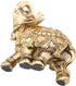 Golden Polyresin Elephant Statue Sculpture Trunk Wealth Lucky Collectible Figurine Gift Home Decor Feng Shui Ornament Elephant Decor Statue...