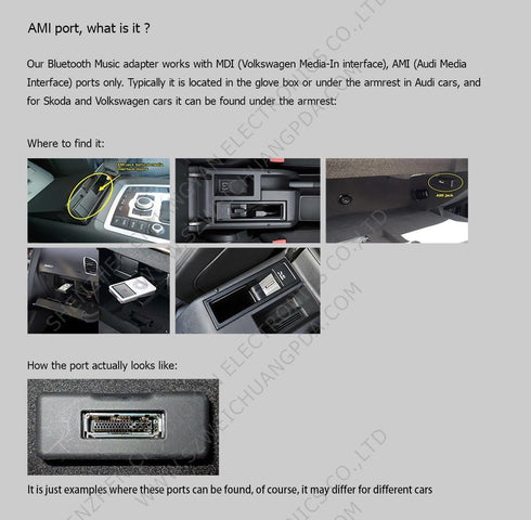 AMI Charging Cable Adapter for Audi VW J-etta T-iguan, AUX MMI MDI Car Charge Cable Cord 1M(Charge ONLY)......