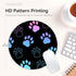 Dog Paw Print Round Mouse Pad,Funny Small Mouse Pad with Non-Slip Rubber Base,Mouse Mat,Home Office Decor Desk Accessories,8.7inch Round Mouse Pad...