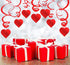 36PCS Heart Decorations Hanging Swirls - Valentines Day Party Supplies Favors Ceiling Decor...