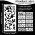 10 Pieces Flower Stencils for Painting, Ymapinc Leaf Stencil Floral Template Reusable Furniture Wall Canvas Decorative Stencils for Wood DIY Art C...