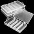 3 Pack 5 Grid Plastic Fishing Tackle Storage Box Visible Bead Jewelry Making Findings Organizer Box,6.8" x 3.5" x 1.2"...