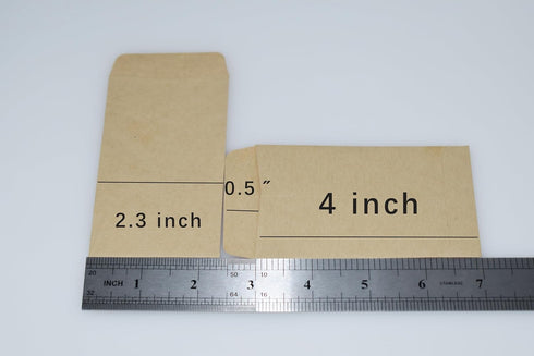 Mini Envelopes, 94pcs 2.3x3.9 in Tiny Envelopes Brown, Blank Seed Packets Small for Cards Party Favors DIY Gifts...