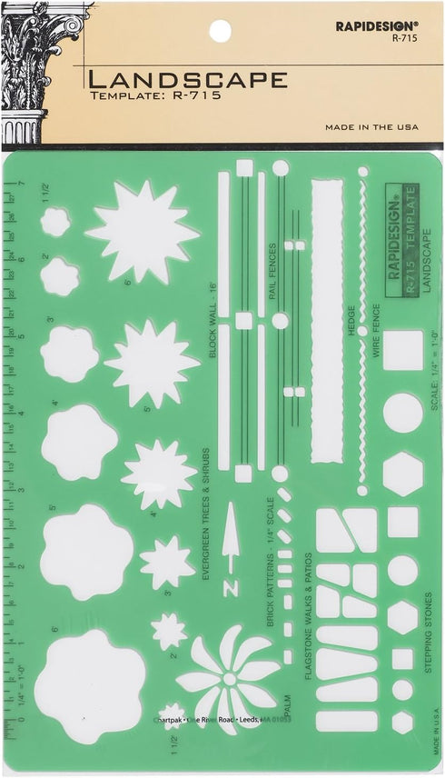 Rapidesign Landscaping Template, 1 Each (R715)...