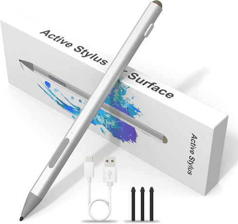 Surface Pen for Microsoft Surface Pro 9/8/7/6/5/4/3/X/11, Surface Go 3/2/1 Laptop/Studio/Book 4/3/2/1, Stylus Pen with 4096 Pressure Sensitivity a...