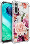 Osophter for Moto G Fast Case Flower Floral for Girls Women Shock-Absorption Flexible TPU Rubber Phone Cover for Motorola Moto G Fast(Purple Flowe...