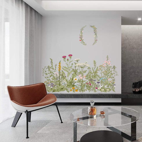 Flower Clusters Wall Decals Removable Wall Stickers DIY Peel and Stick Art Murals for Kids Room Nursery Classroom Bedroom Living Room Home Decorat...
