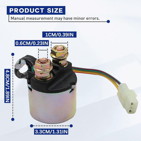 Starter Solenoid Relay for Honda TRX350 Rancher 350 2000-2006/TRX420 Rancher 420 2009-2014/TRX500 Foreman 500 2005-2009 2011-2013/TRX450 Foreman 4...