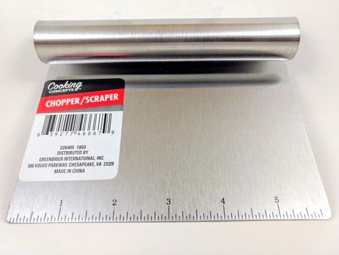 Stainless- Steel Chopper/Scraper 6 Inch Kitchen Helper...