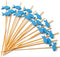 PuTwo Cocktail Toothpicks 100 Counts Cocktail Picks Handmade Natural Bamboo Cocktail Sticks Eco-Friendly Appetizer Skewers for Cocktail Appetizers...