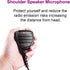 Speaker Mic for Motorola Radio, 2 Pin Shoulder Microphone Compatible with Motorola Radios BPR40 CP200/200D/200XLS CP185 CLS1410 CLS1110 DTR410 PR4...