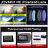 JOVAKIT Square Polarized Clip On Flip Up Sunglasses Over Prescription Glasses for Men Women Rectangle Shape Sun Glasses...