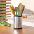 kitchen utensil rack oversized shovel spoon storage rack kitchen countertop cutlery cooking storage rack stainless steel 360 degree rotating weigh...