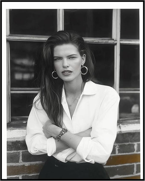 Posterizer 1 pcs-minimalist-90s models inspired photography art 1-Photography Art-Retro Art-Decorations for Bedroom, Office, Living Room - unframe...