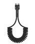 Baseus USB C Cable for Car, PD 100W 5A Fast Charging USB C Carplay Cable, Coiled USB C to USB C Charger Cord Compatible with iPhone15/Pro/Plus/Pro...
