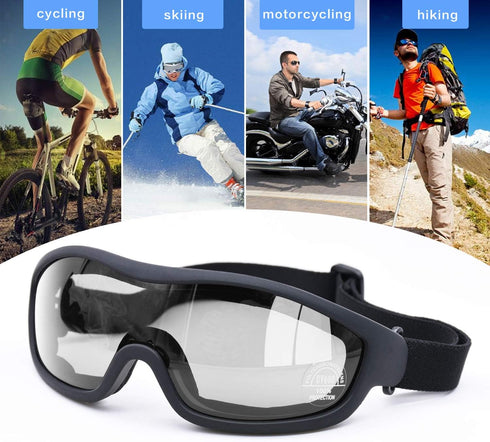 UV Protective Outdoor Glasses Motorcycle Goggles Military Sunglasses Tactical Goggles...