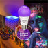Black Light Bulb 12W(100W Equivalent) - E26 UV LED Bulbs for Neon Party, Halloween, Fluorescent Poster, Body Paint - 2 Pack...
