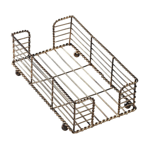 Hoffmaster BSK2112 Wire Guest Towel Basket, 8.75" x 5" x 3", Bronze...