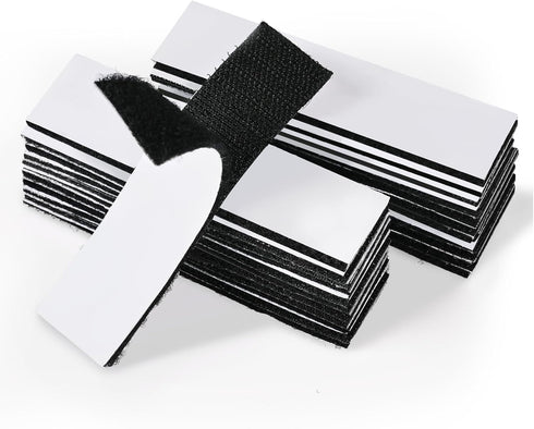20 Sets 1×4 inch of Hook and Loop Strips with Adhesive for Home or Office with Strong Ddhesive Backing Fastening Mounting Tape - Strong Double-Sid...