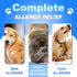Dog Allergy Relief Chews, Itch Relief and Probiotics for Dogs, Fish Oil Omega 3, Seasonal Allergies, Itchy Skin Relief, Anti Itch Treats, Immune H...