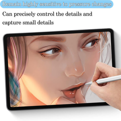 Wilbeva Pack of 3 Upgrade Metal Tips Replacement Compatible with Apple iPad Pencil 1/2/Pro Generation, Highly Sensitive Replacement Tips and Preci...